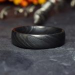 Black Damascus Steel Ring