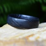 Black Damascus Steel Ring