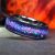 Black Ceramic Wedding Ring with Sunstone, Purple Opal and Blue Opal Mix - Galaxy Style