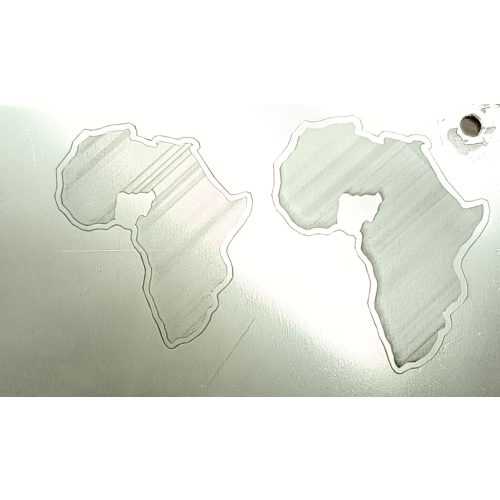 EGYEDI 925 STERLING EZÜST AFRIKA MEDÁL - Opál berakással