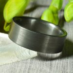 Brushed Zirconium Ring