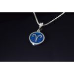 925 STERLING EZÜST HOROSZKÓP MEDÁL - KOS