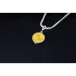 925 STERLING EZÜST HOROSZKÓP MEDÁL - BAK